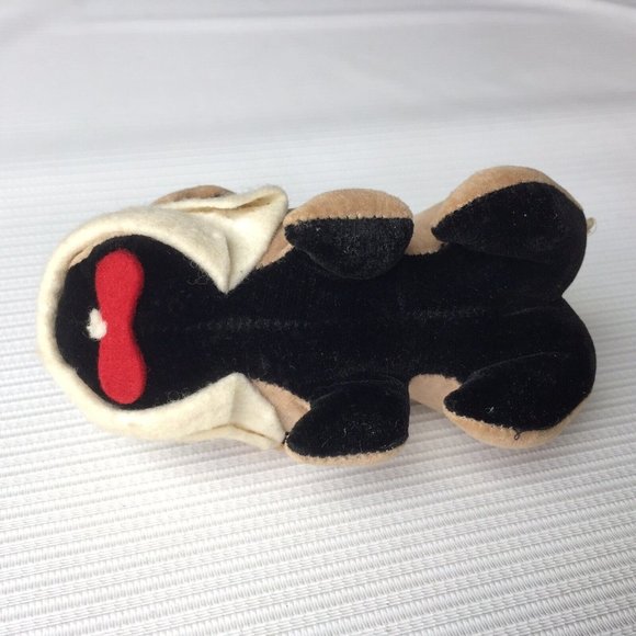 Vintage Stuffed Bulldog Small Cloth Fabric Dog Animal Plush Figurine 1960s Retro - Picture 5 of 11